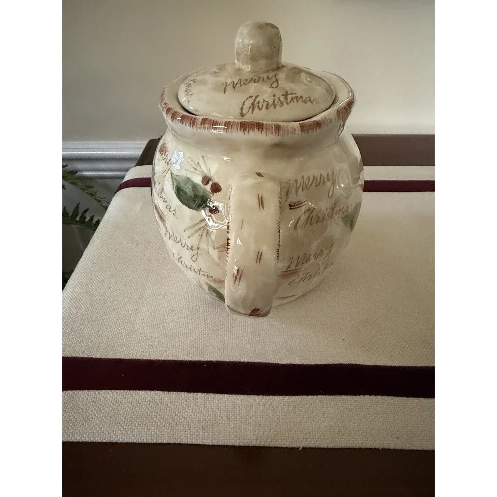 ND Exclusive Hand-painted Christmas Tree Ceramic Teapot